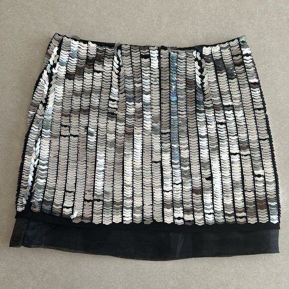 🏷️SALE🏷️Rare Topshop Armor Sequin Pelmet Skirt ASO Taylor Swift FLAWED - Picture 8 of 13